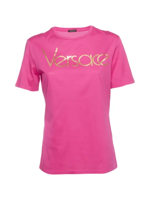 Versace Pre-Owned logo-print jersey T-shirt