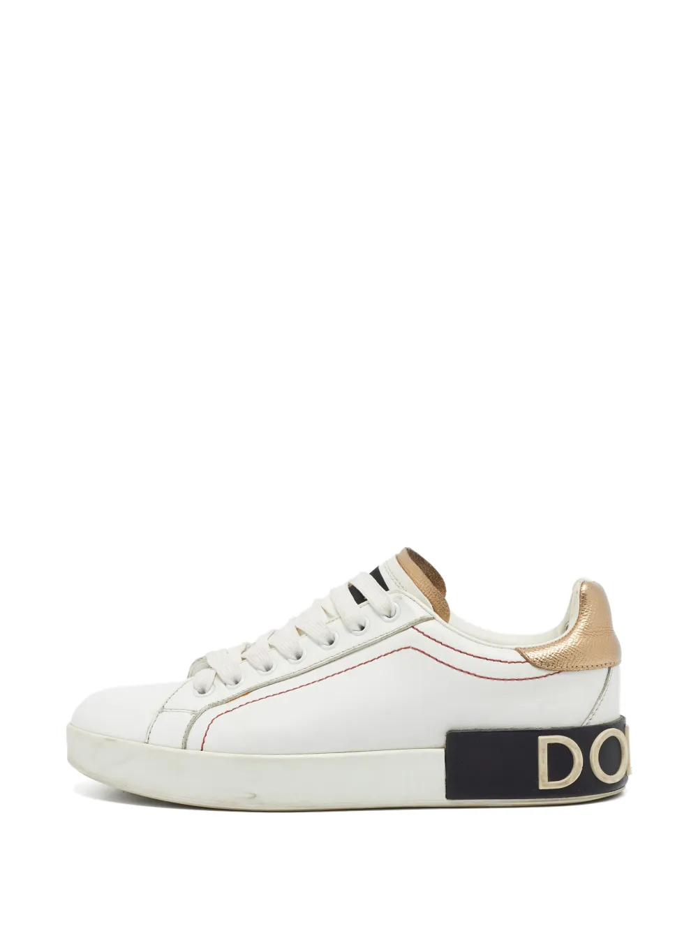 Dolce & Gabbana Pre-Owned Portofino logo sneakers - Weiß