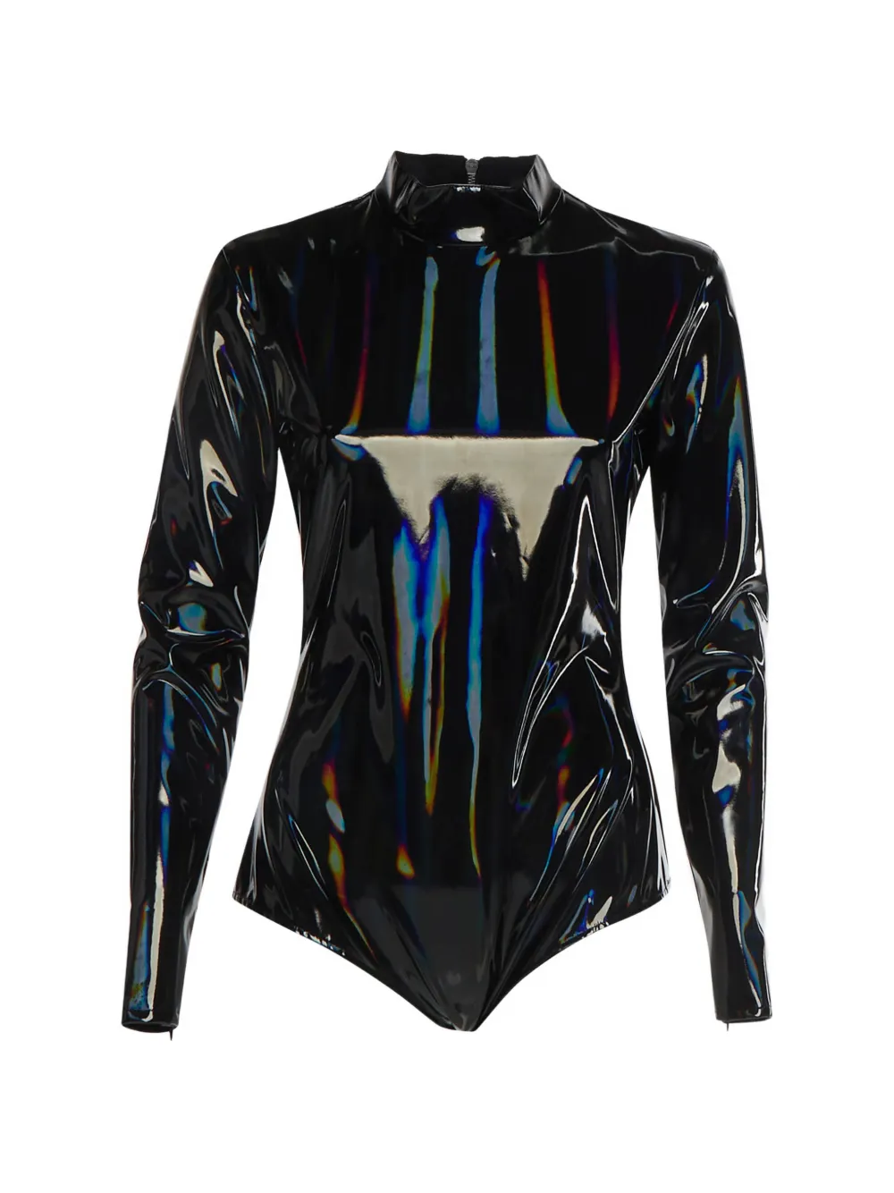 Balmain Pre-Owned body en vinyle irisé - Noir