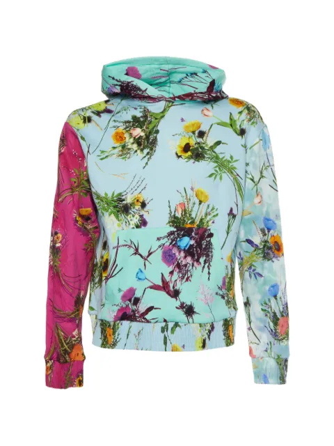Louis Vuitton Pre-Owned floral-print cotton hoodie