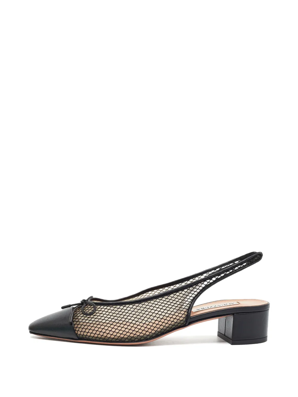 Aquazzura Gioia bow-detail slingback pumps - Schwarz