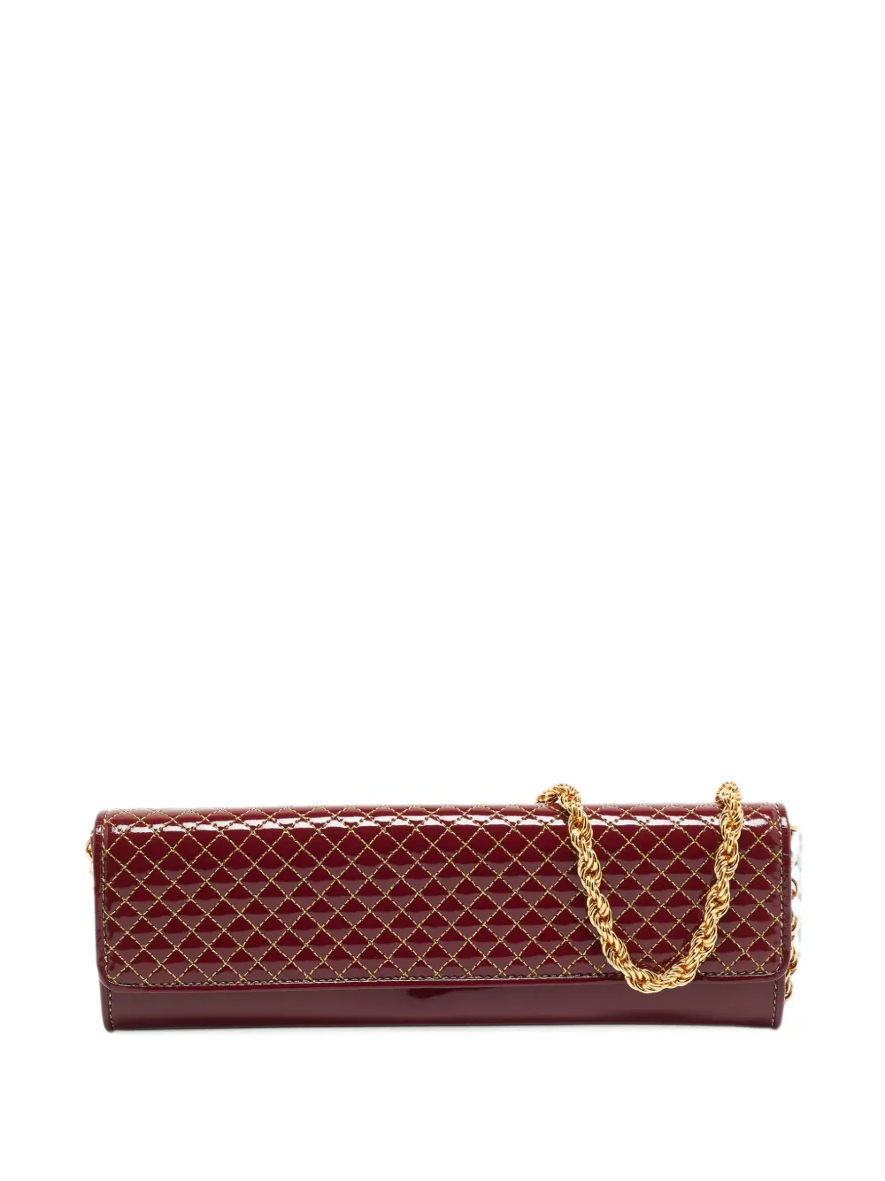 Roberto Cavalli Vintage quilted chain clutch bag - Red