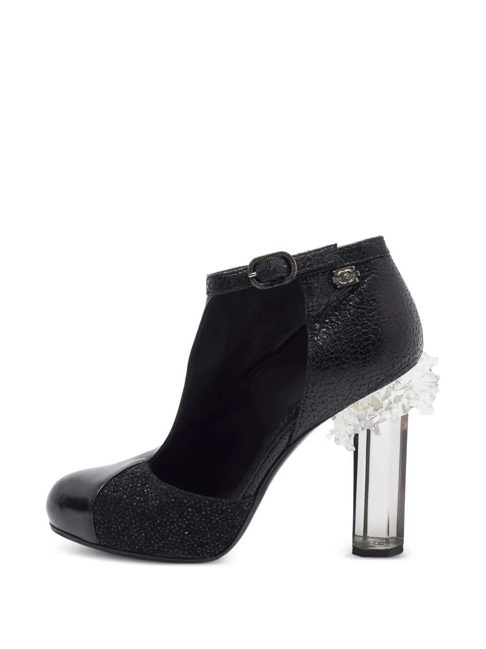 CHANEL Pre-Owned round-toe heeled pumps - Black