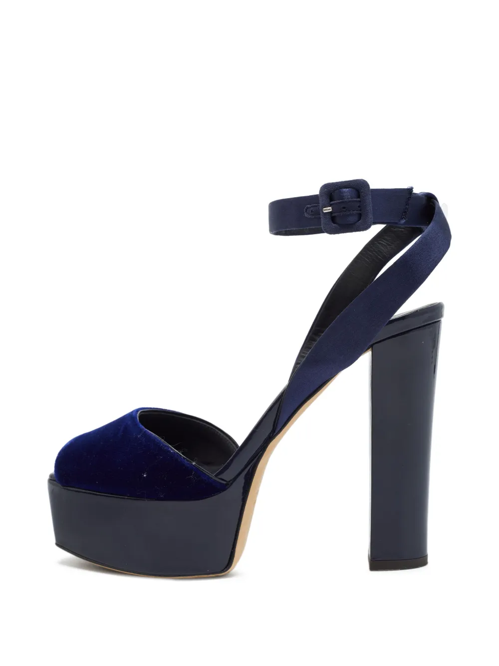 Giuseppe Zanotti Vintage platform ankle strap sandals - Blau