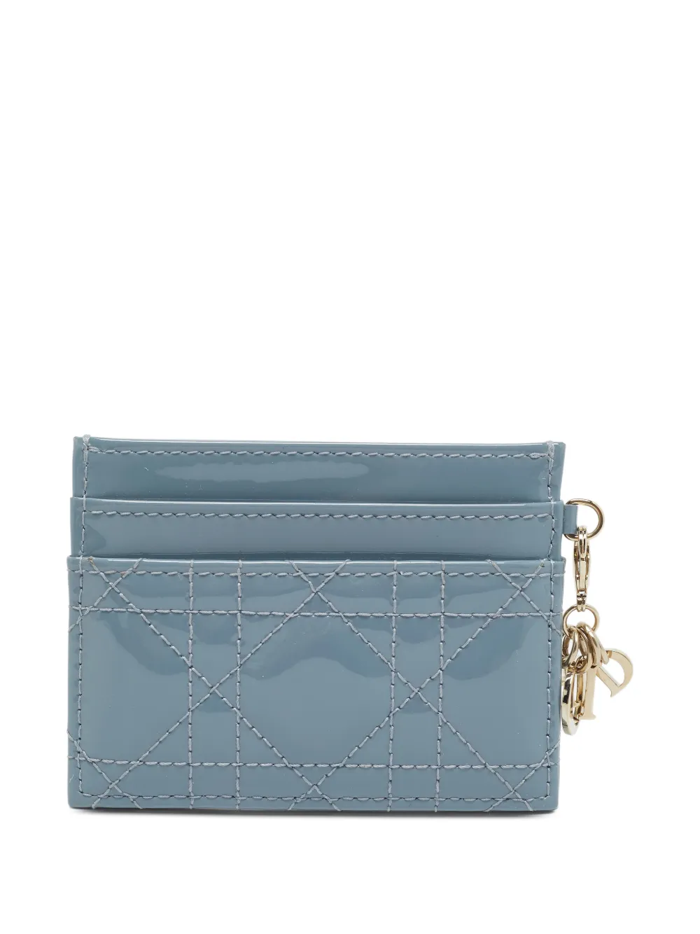 Christian Dior Pre-Owned 2024 Lady Dior Cannage card holder - Blau