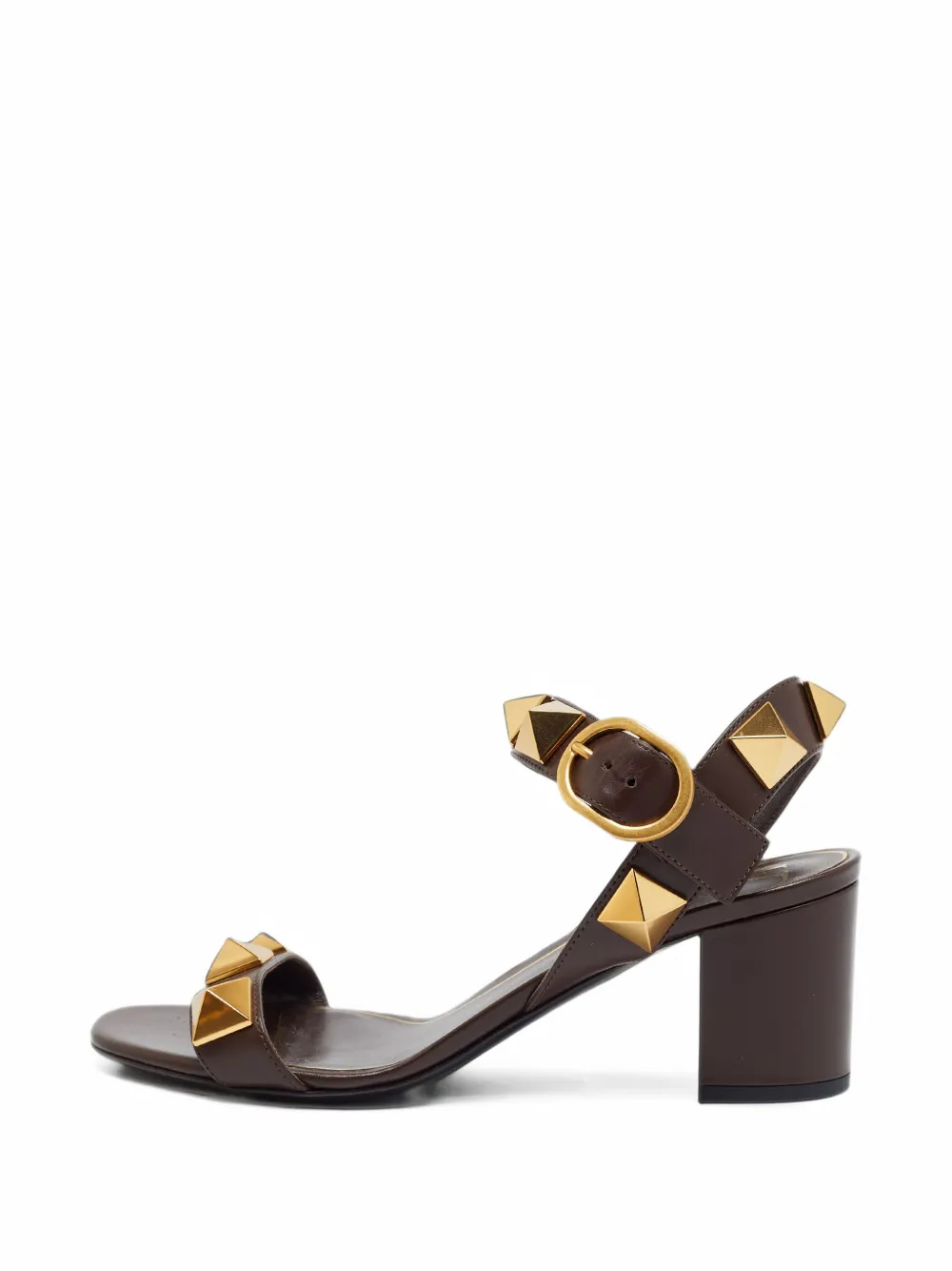 Valentino Garavani Pre-Owned Roman Stud ankle strap sandals - Braun