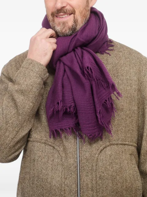 Leathersmith of London textured wool scarf