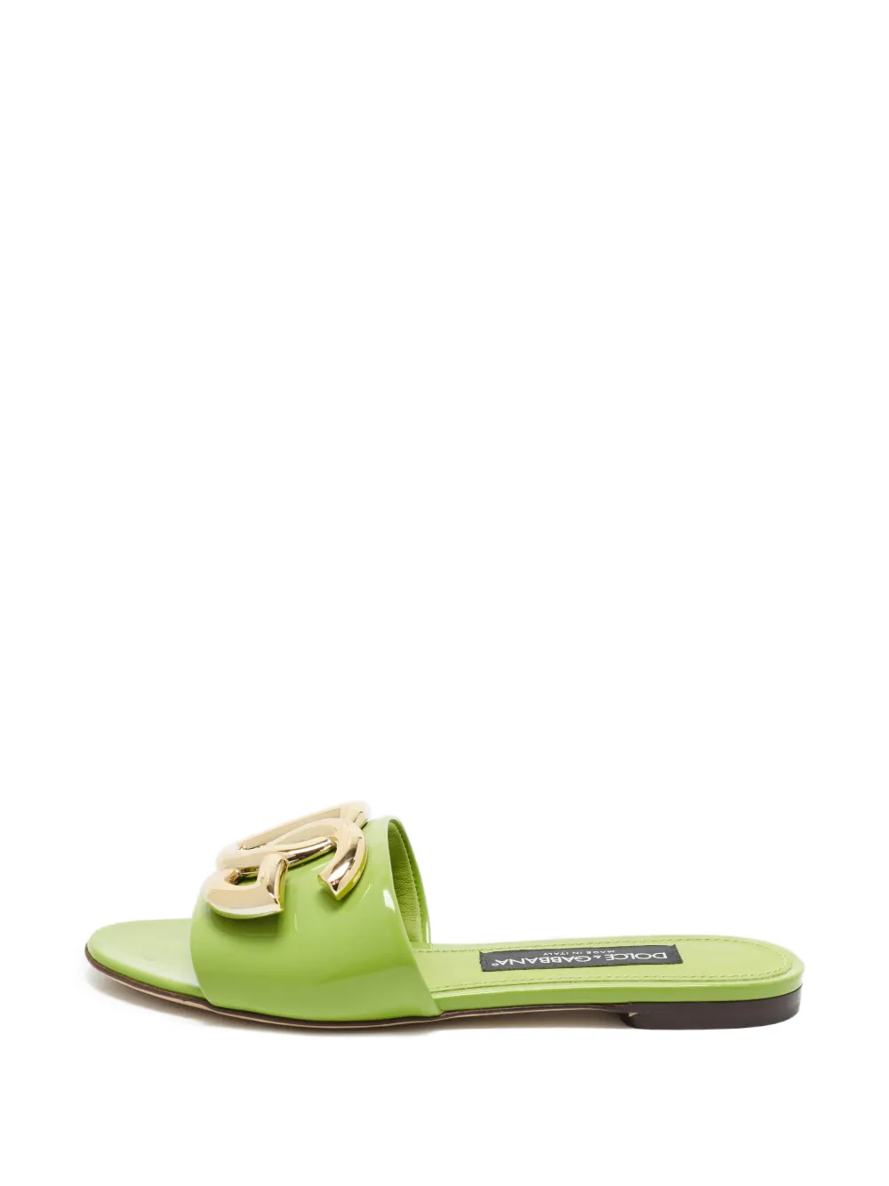 Dolce & Gabbana Pre-Owned DG logo leather sandals - Grün