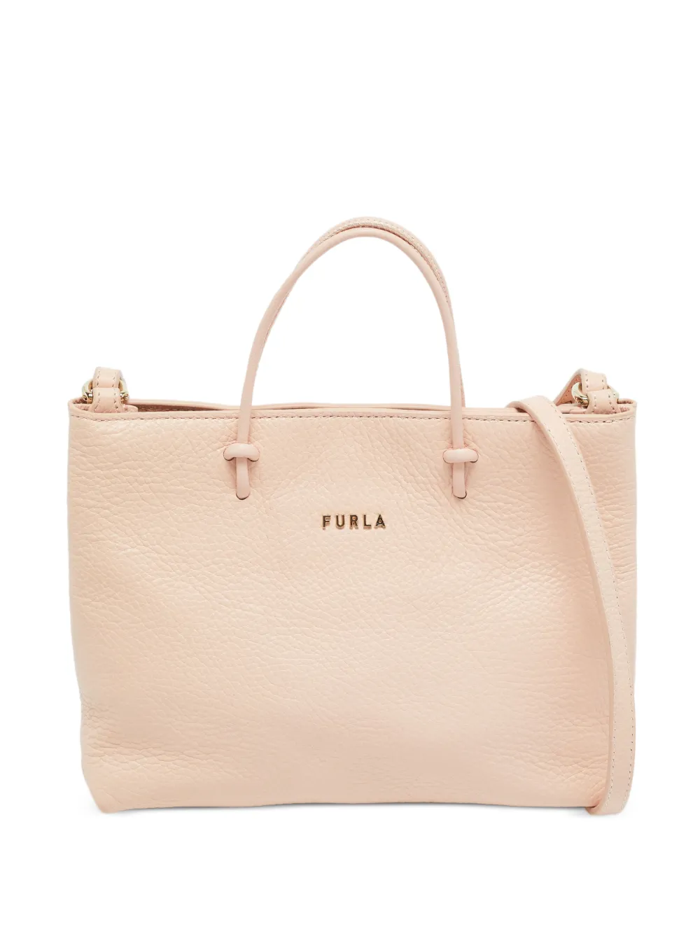 Furla small Essential leather tote bag - Toni neutri