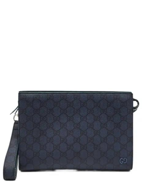 Gucci Pre-Owned medium GG Supreme wristlet pouch