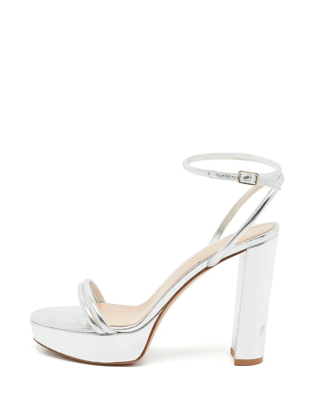Gianvito Rossi platform ankle-strap sandals - Silver