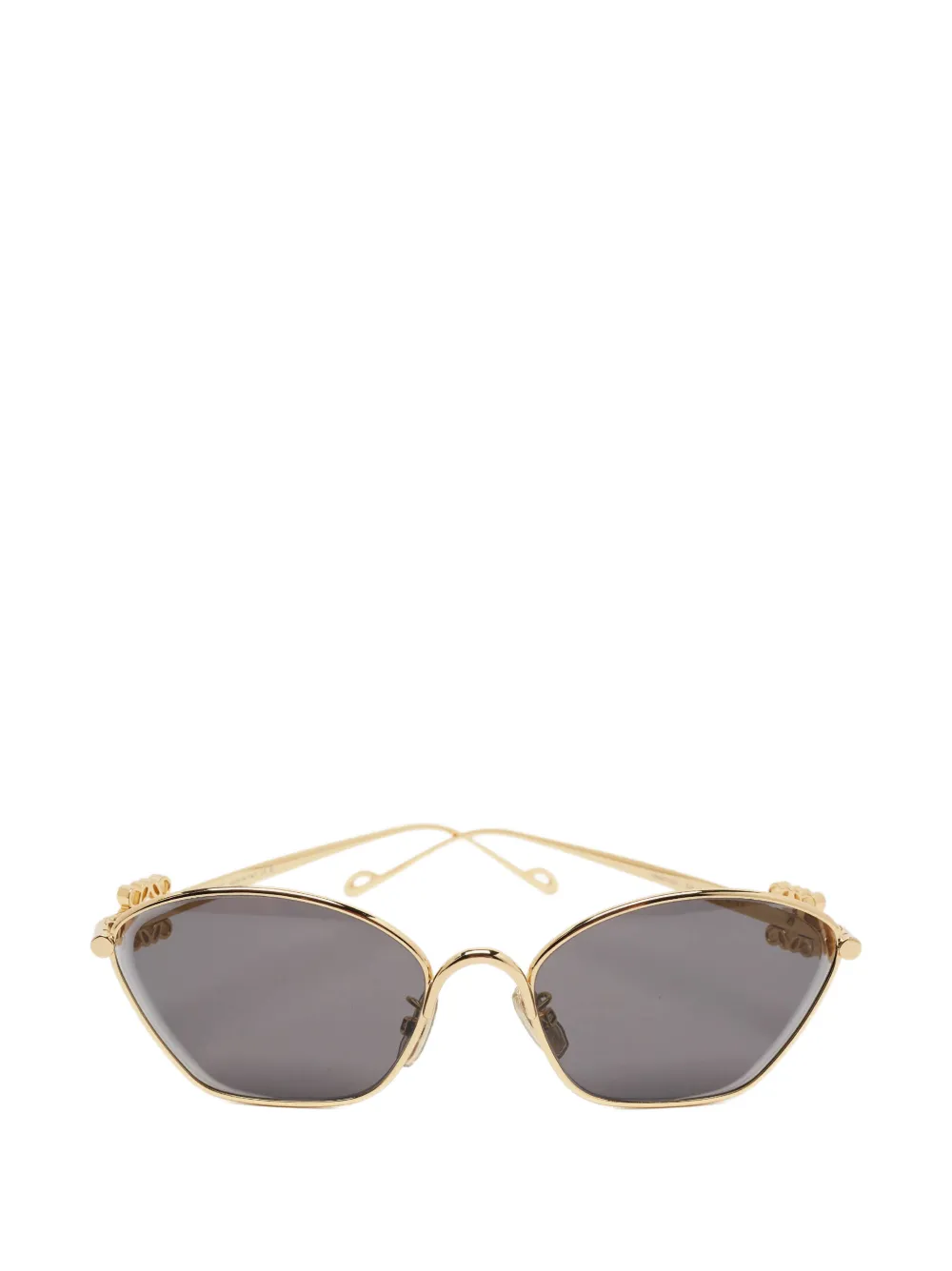 Loewe Pre-Owned Anagram cat-eye sunglasses - Gold