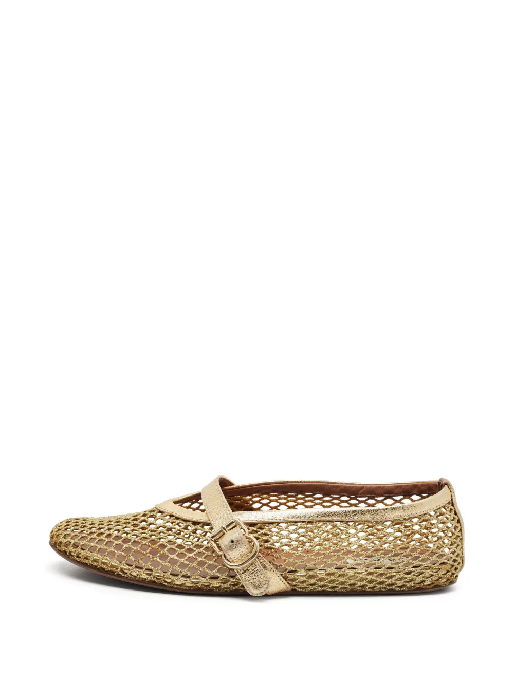 Alaïa Pre-Owned Flache Mary Janes - Gold