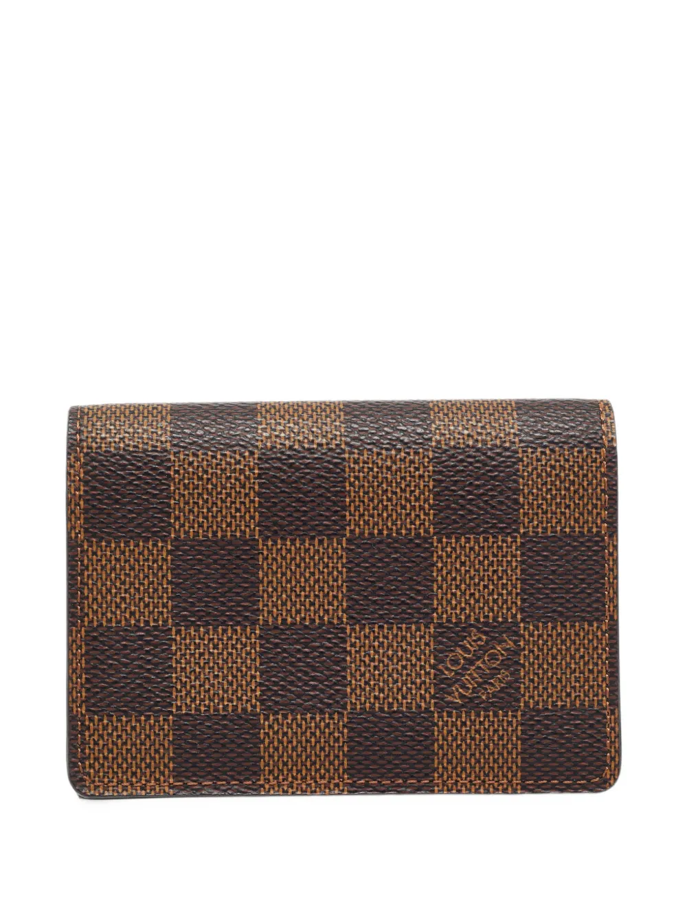 Louis Vuitton Pre-Owned 2011 Envelope Damier Ebene cardholder in Brown