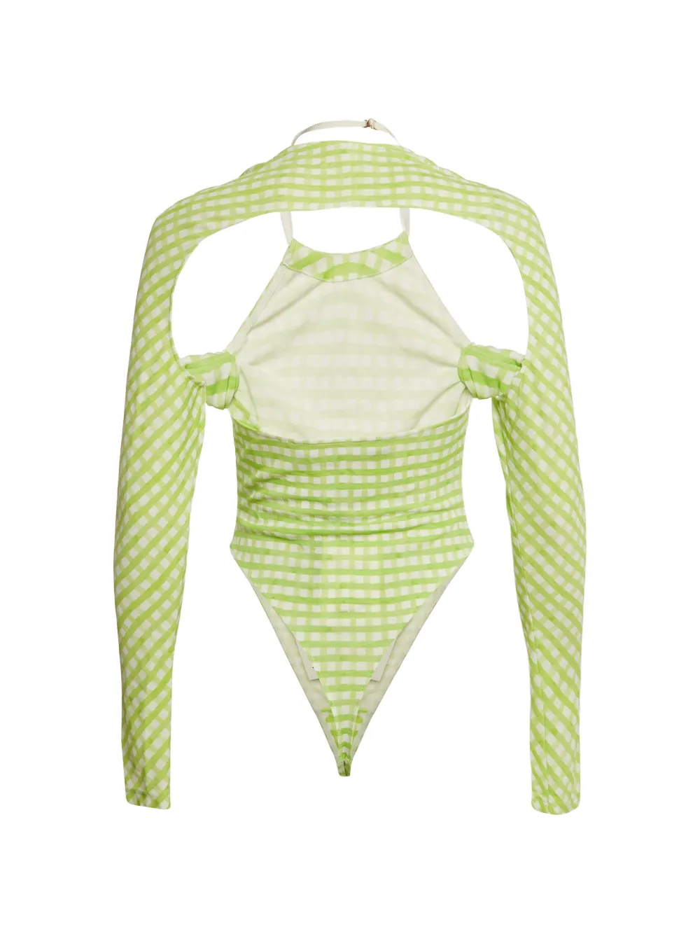 Jacquemus Pre-Owned Le Body Nodi cut-out bodysuit - Verde