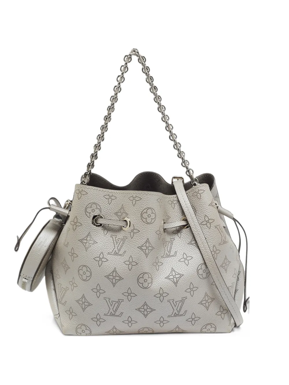 Louis Vuitton Pre-Owned Bella Gris Souris Monogram mahina tote bag - Grigio
