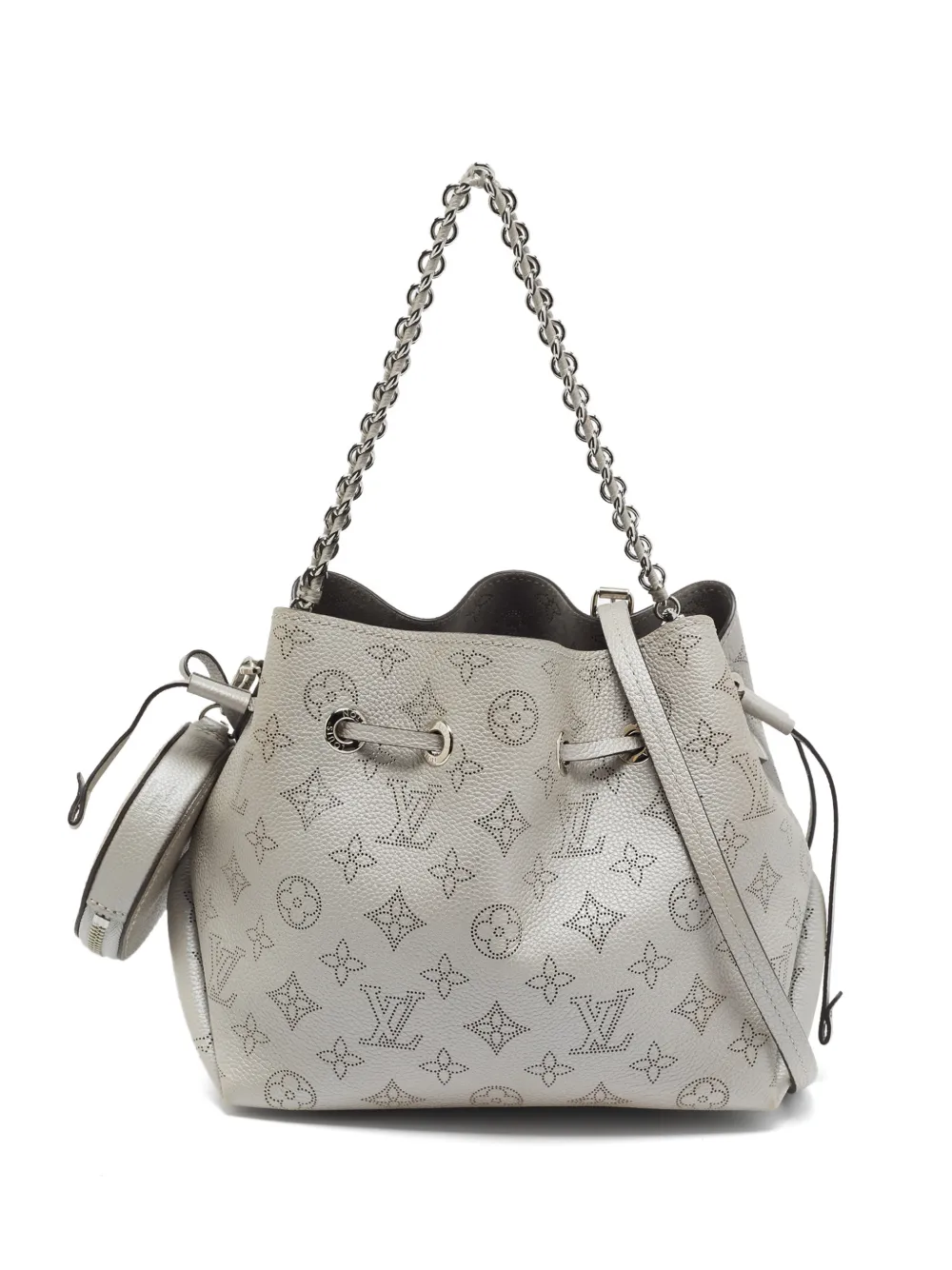 Louis Vuitton Pre-Owned Bella Gris Souris Monogram mahina tote bag - Grigio