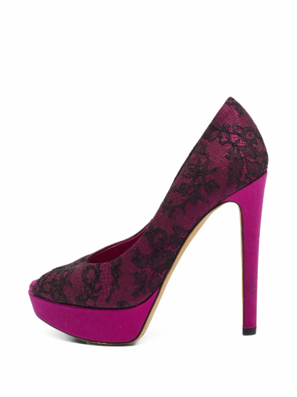 Christian Dior Pre-Owned Miss Dior peep-toe platform pumps - Violett