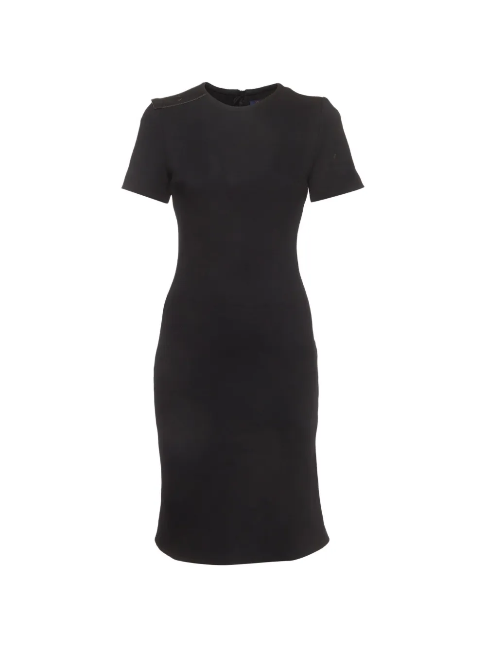 Louis Vuitton Pre-Owned logo patch mini dress - Nero