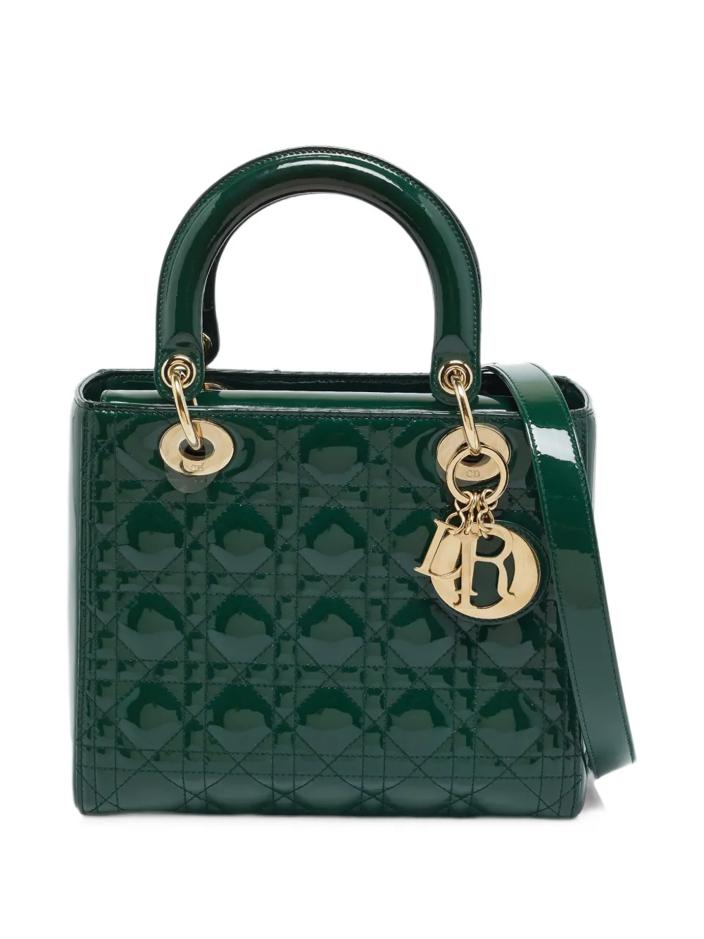 Christian Dior Pre-Owned 2019 Lady Dior Cannage tote bag - Grün