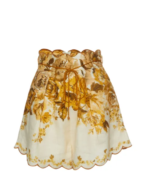 ZIMMERMANN Aliane floral-print shorts