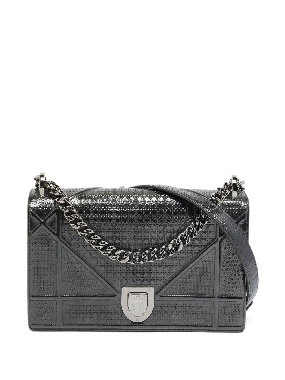Christian Dior Pre-Owned 2017 medium Diorama Microcannage shoulder bag - Grau