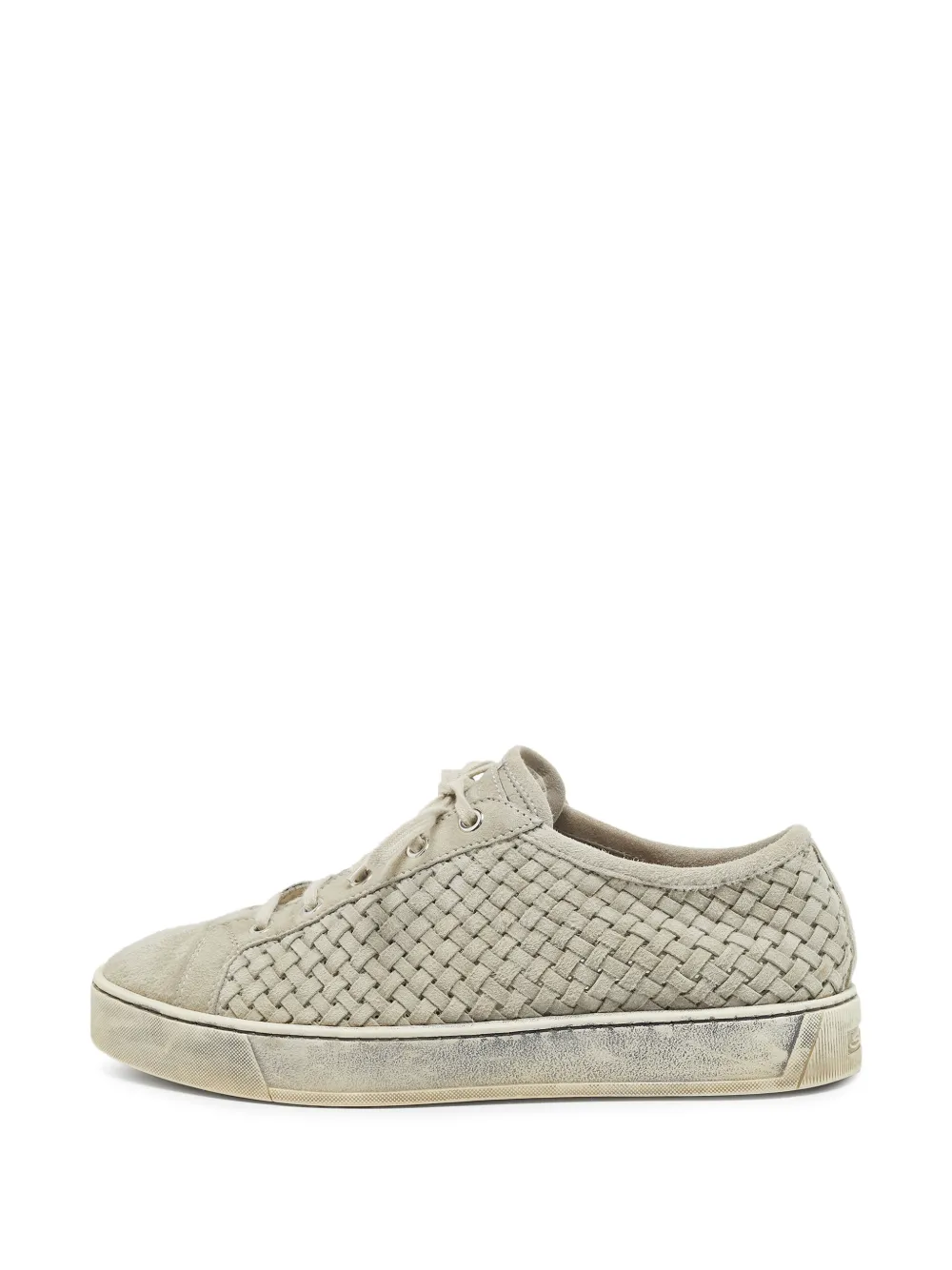 Santoni Vic woven sneakers - Grau