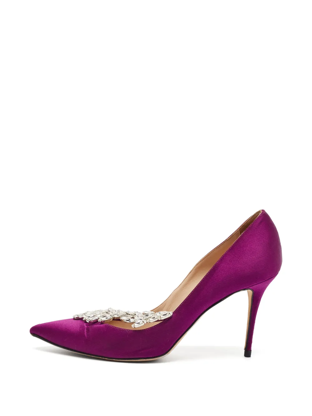 Manolo Blahnik Nadira crystal-embellished pumps - Violett