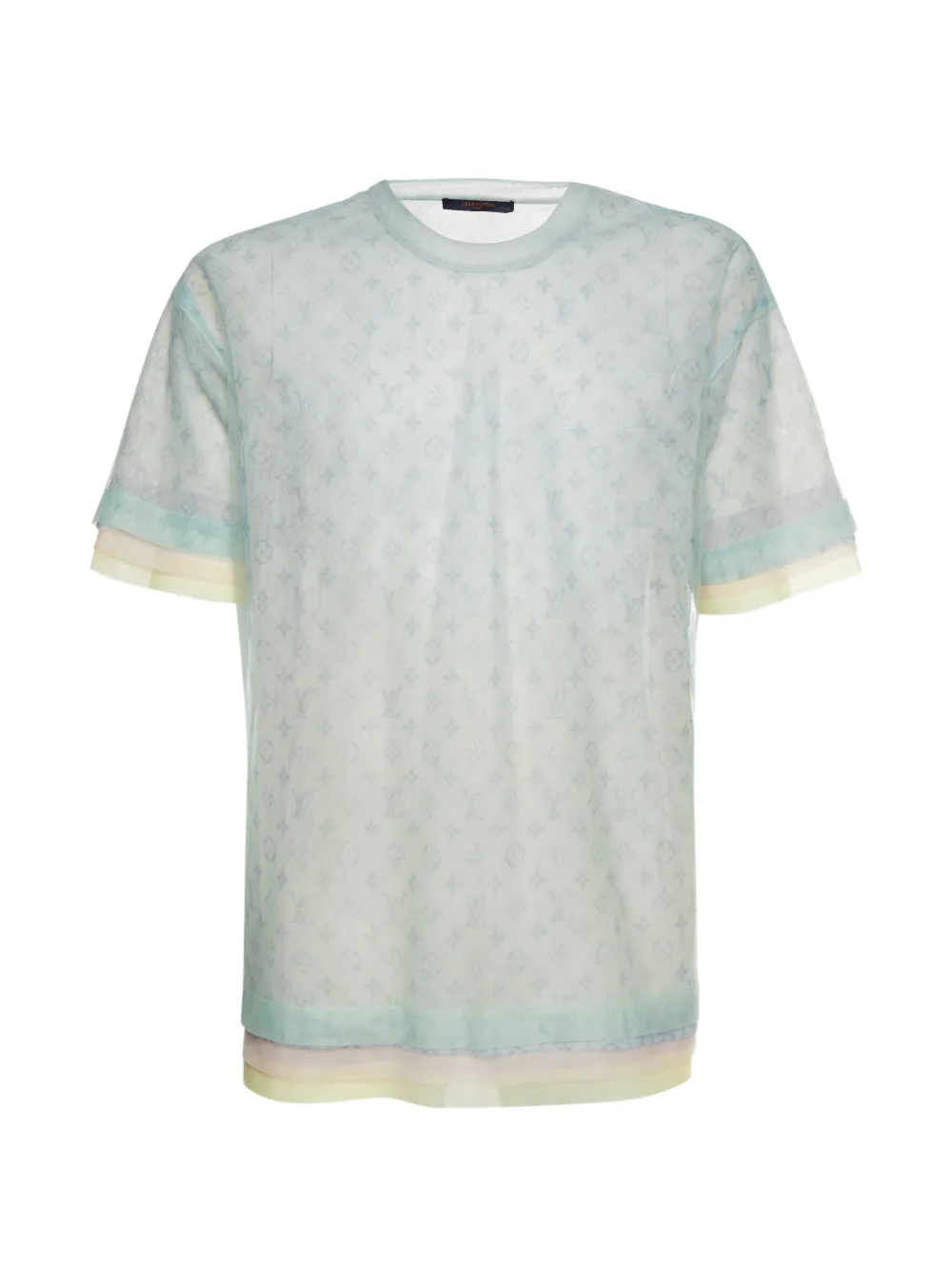Louis Vuitton Pre-Owned monogram tulle t-shirt - Bianco