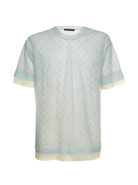 Louis Vuitton Pre-Owned playera de tul con monograma