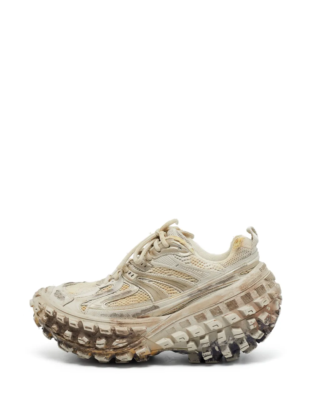 Balenciaga Pre-Owned Defender mesh sneakers - Nude