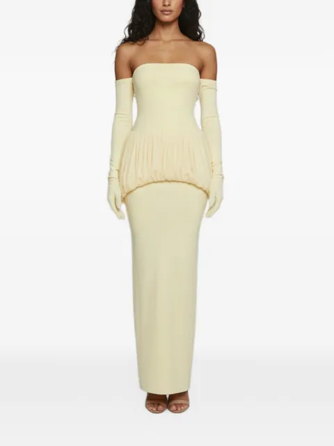 CHATS BY C.DAM Katherine strapless peplum dress