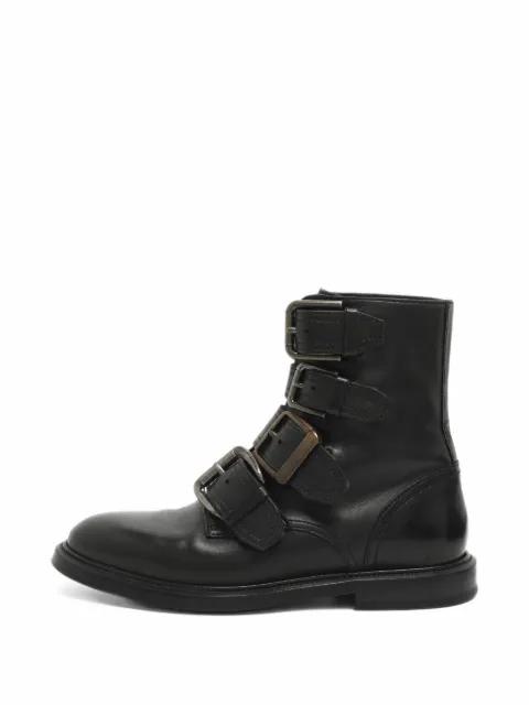 Dolce & Gabbana Pre-Owned Michelangelo buckle-strap ankle boots