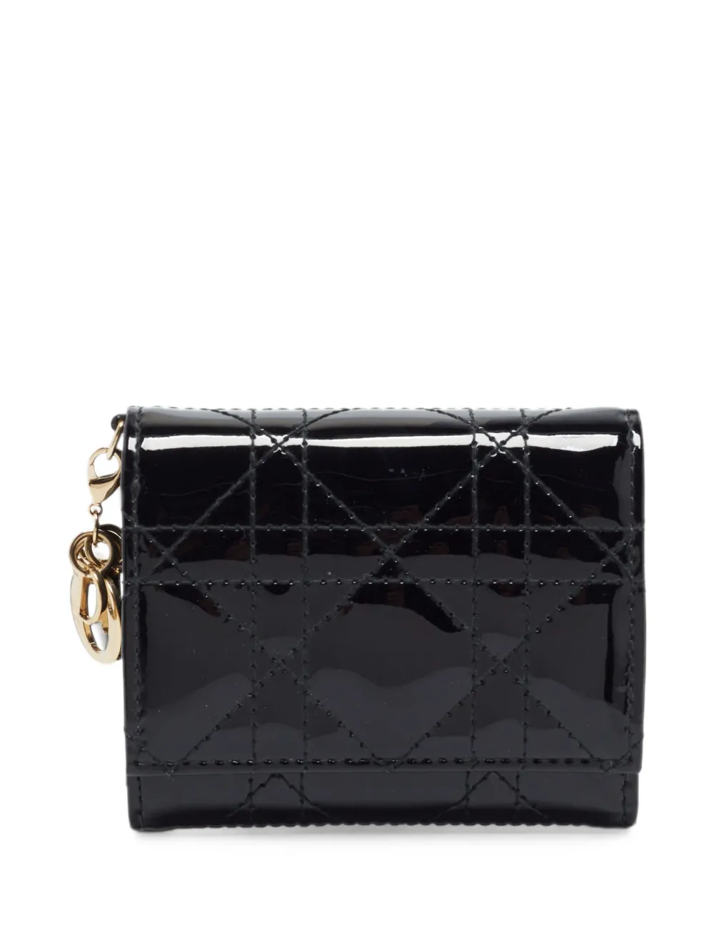 Christian Dior Pre-Owned 2018 Lady Dior Cannage leather wallet - Schwarz