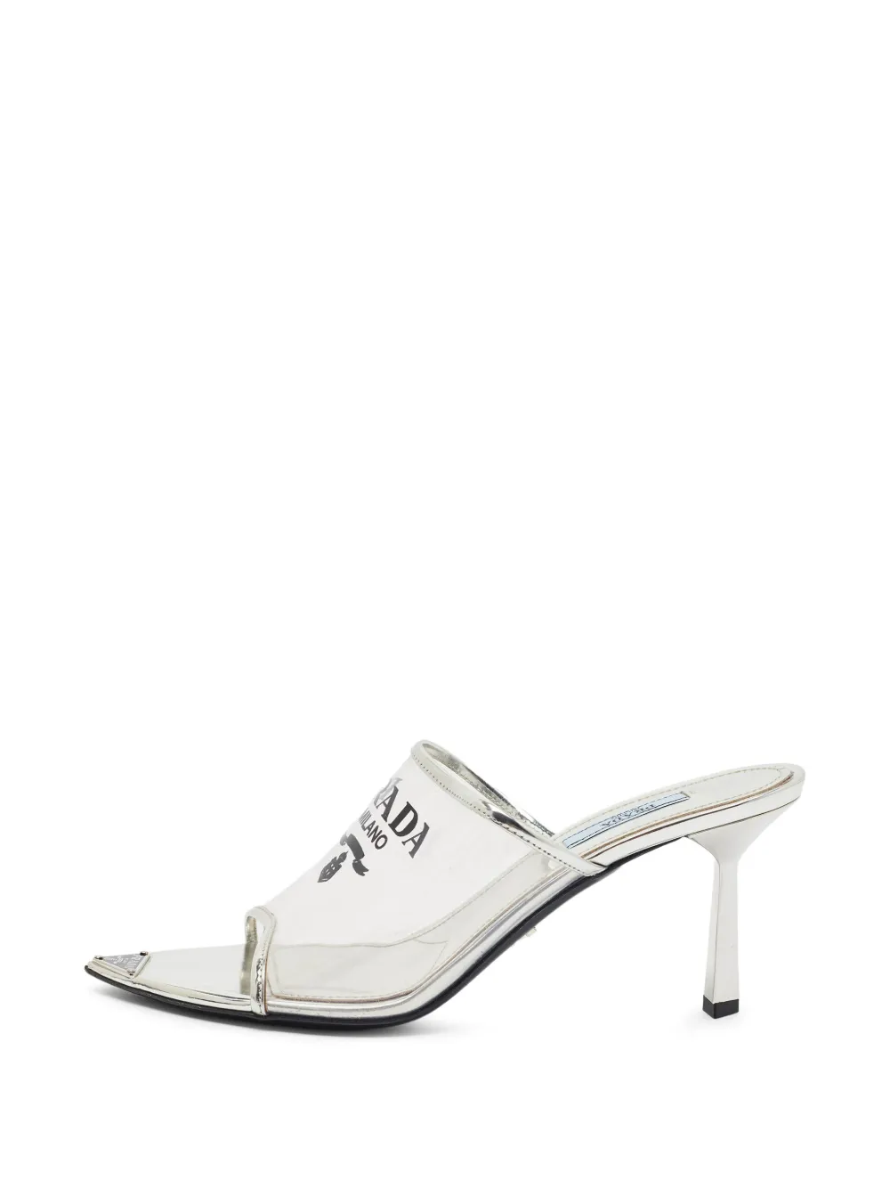 Prada Pre-Owned Plexiglass transparent sandals - Silber
