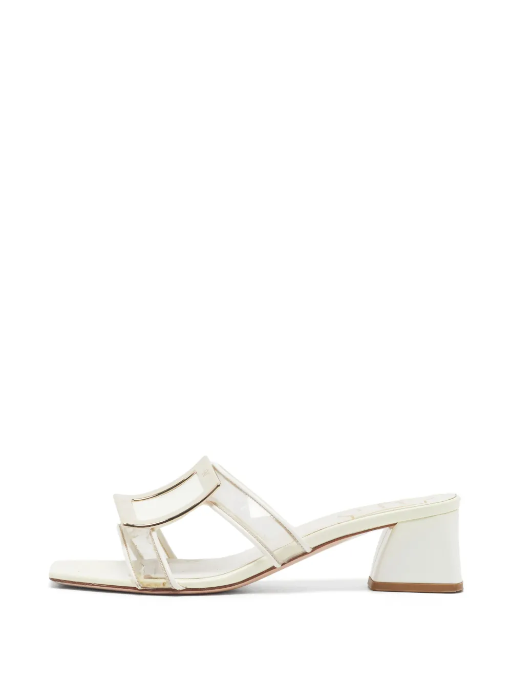 Roger Vivier Vintage Bikiviv Sandalen mit transparenten Riemen - Weiß