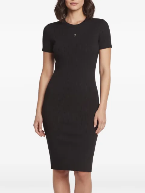 Givenchy Pre-Owned 4G midi logo plaque rib-knit dress