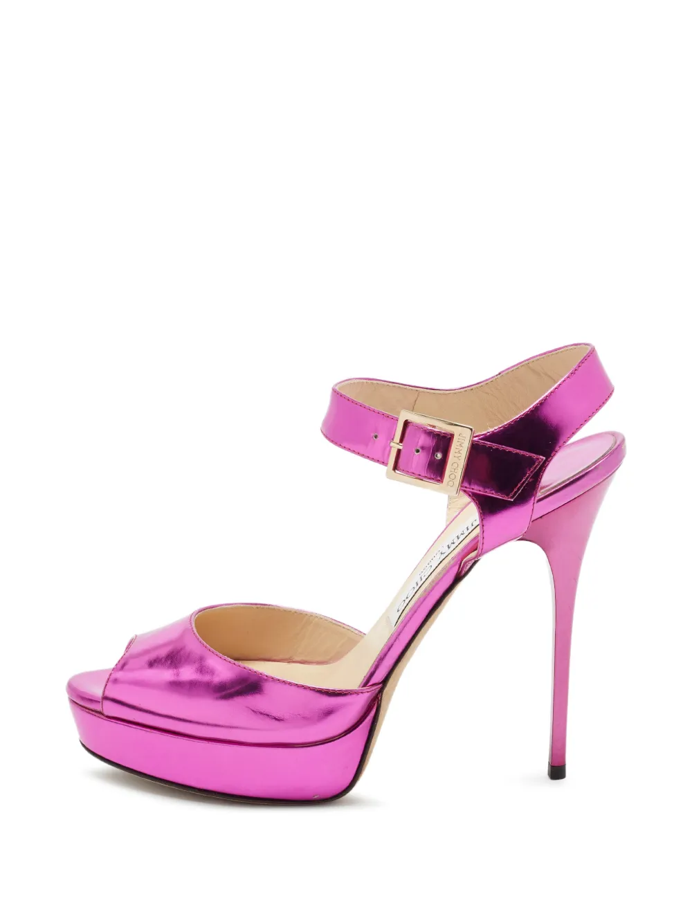 Jimmy Choo Pre-Owned platform ankle-strap sandals - Violett