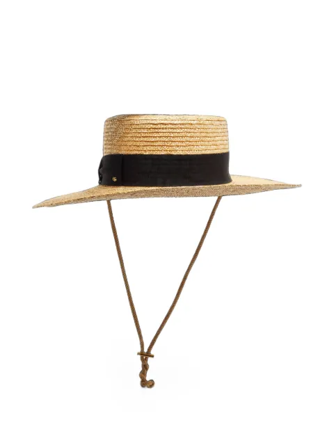 Gucci Pre-Owned gorro con detalle de grosgrain