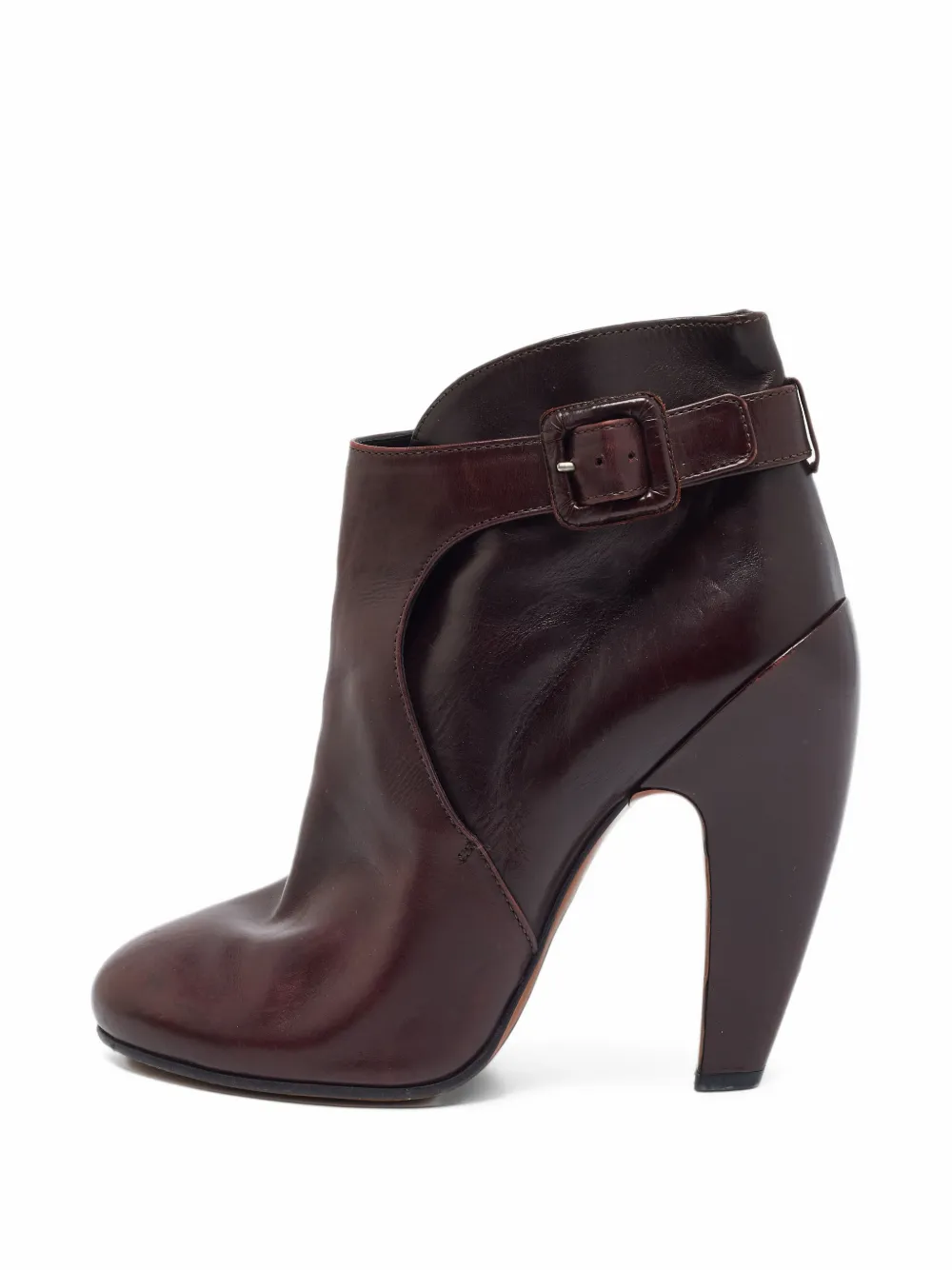 Alaïa Pre-Owned buckled overlapping-collar heeled ankle boots - Rouge Alaïa Pre-Owned buckled overlapping-collar heeled ankle boots - Rouge