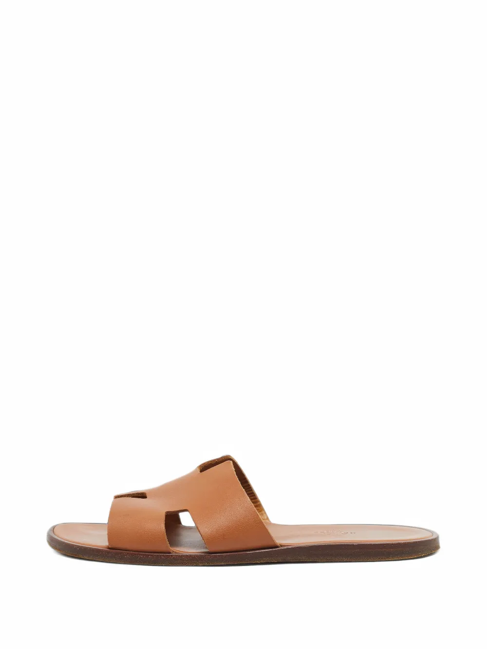 Hermès Pre-Owned Izmir cut-out slides - Marron Hermès Pre-Owned Izmir cut-out slides - Marron
