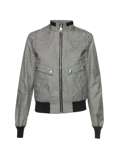 Christian Dior Pre-Owned houndstooth zip-up jacket