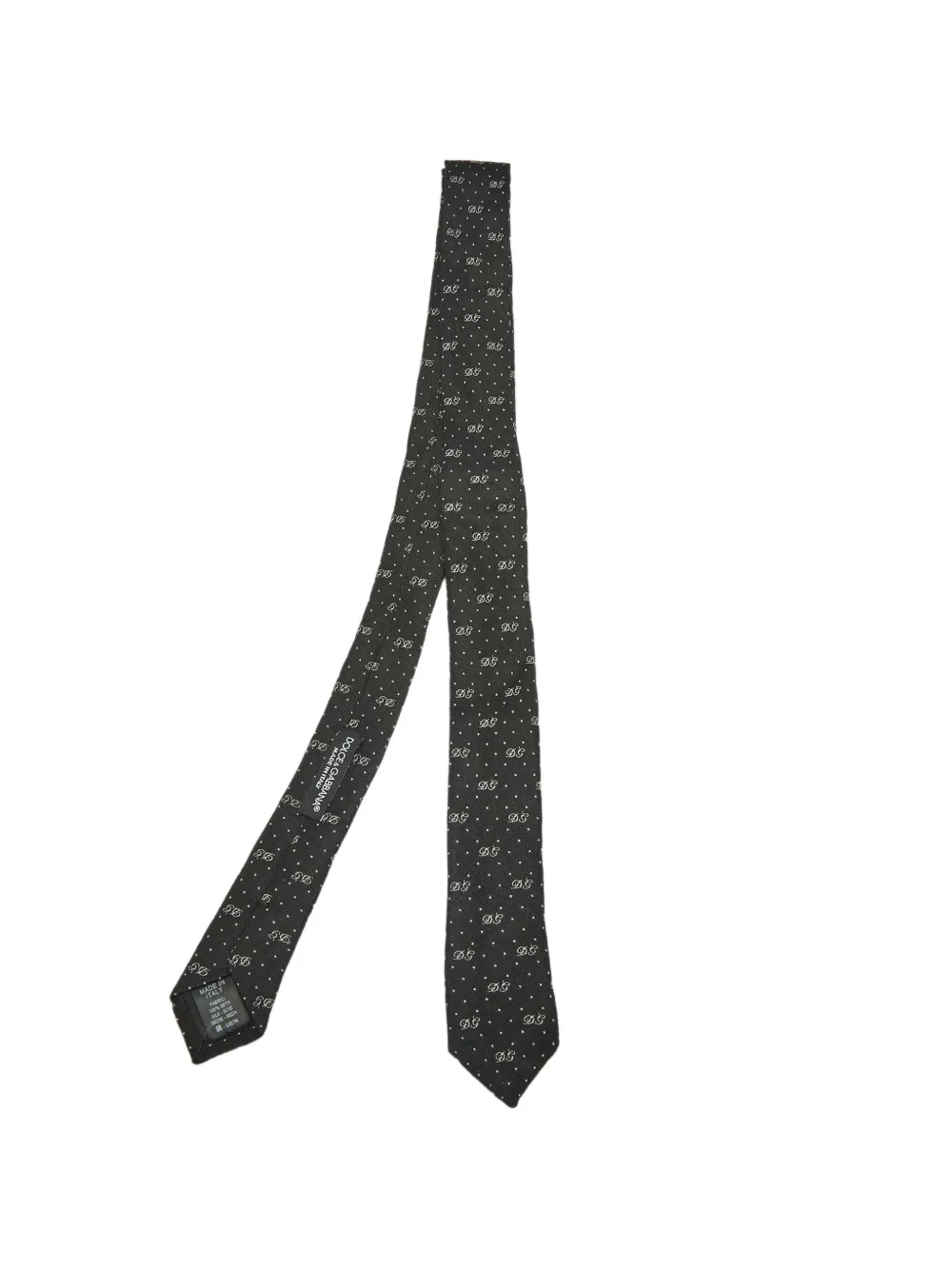 Dolce & Gabbana Pre-Owned Monogram skinny tie - Schwarz