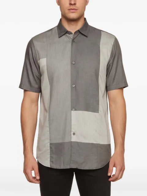 Emporio Armani Pre-Owned colour-block short-sleeve shirt