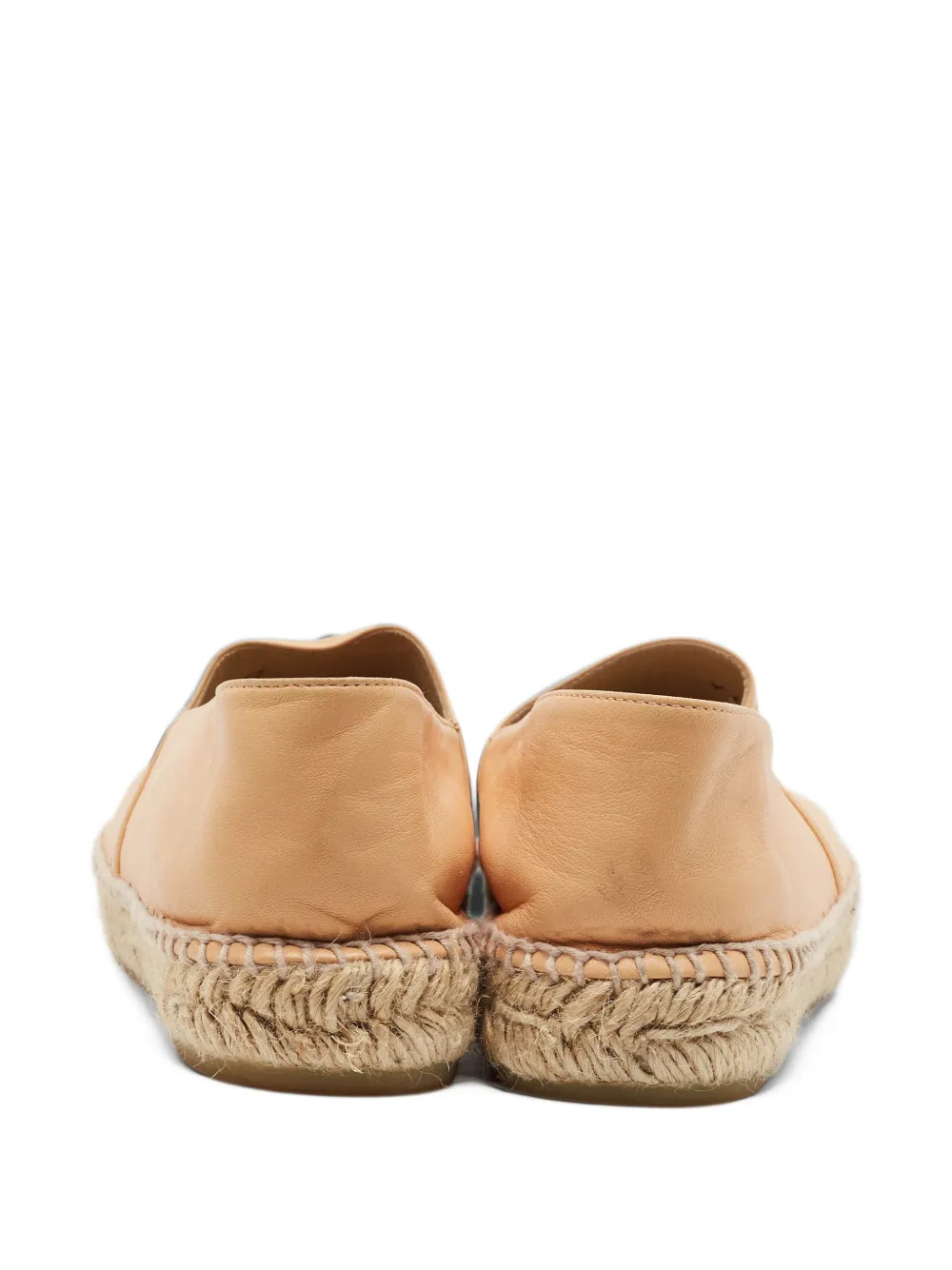 Pre-owned Chanel Cc Interlocking Espadrilles In Neutrals