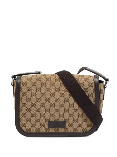 Gucci Pre-Owned GG Canvas foldover-top messenger bag