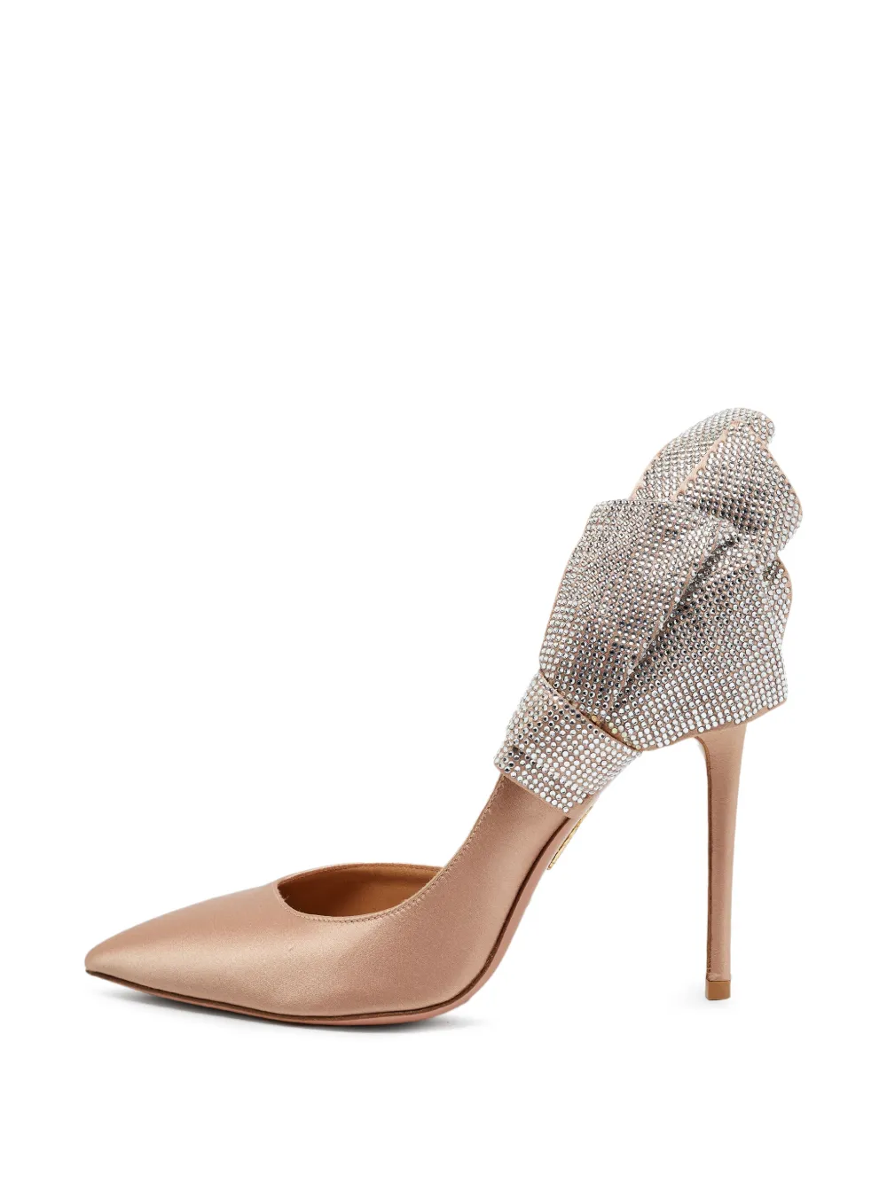 Aquazzura Soave crystal-embellished pumps - Nude