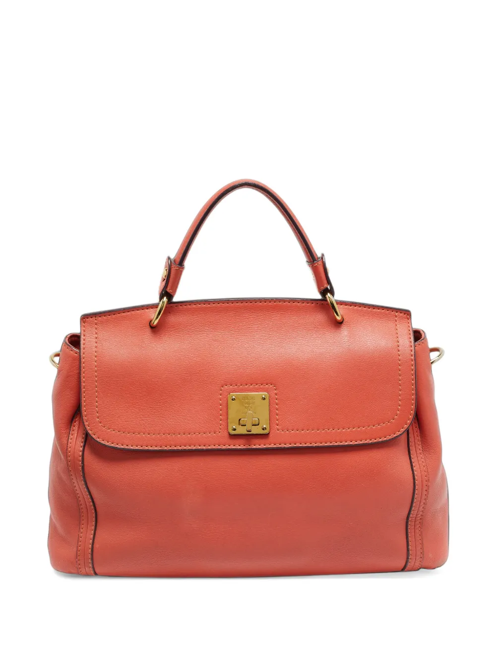 MCM Pre-Owned leather satchel bag - Orange