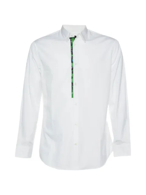 DSQUARED2 camisa de mezclilla con ribete en contraste
