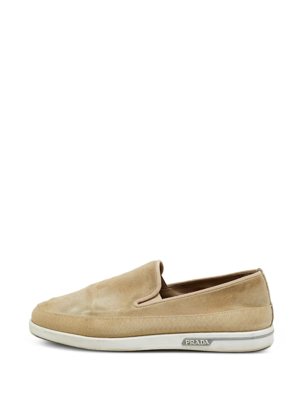 Prada Pre-Owned Saint Tropez Slip-On-Sneakers - Grau